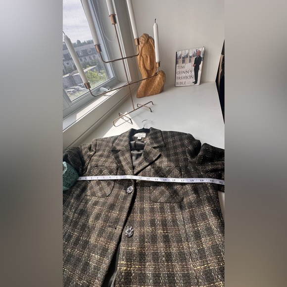 Blazer Tweed Blazer Woven Plaid... - Picture 16 of 16